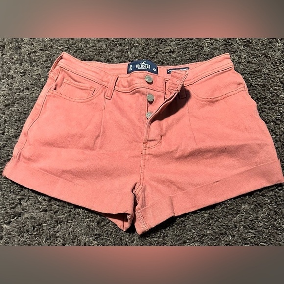 Hollister Pants - Hollister Women’s Size 13 Button Fly (Pink/Salmon) Shorts EUC